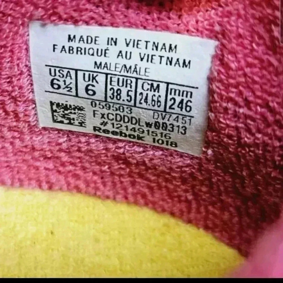 Reebok Classic Concept Sample 003 Multicolor Athletic Sneakers - Picture 12 of 15